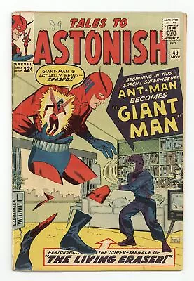 Buy Tales To Astonish #49 GD+ 2.5 1963 Ant-Man Becomes Giant Man • 68.76£