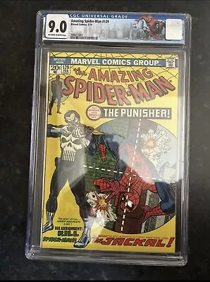 Buy CGC 9.0 Amazing Spider-Man #129 1st Appearance Of Punisher Frank Castle & Jackal • 3,800£