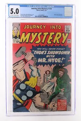 Buy Journey Into Mystery #100 - Marvel Comics 1964 CGC 5.0 Mister Hyde Appearance. • 103.14£