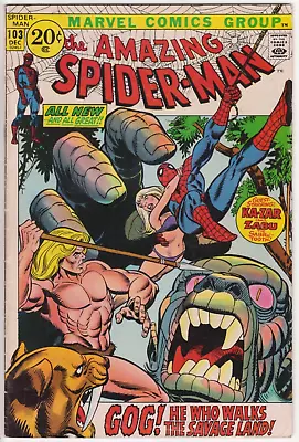 Buy The Amazing Spider-Man #103, Marvel Comics 1971 VG 4.0 Roy Thomas/Gil Kane • 19.72£