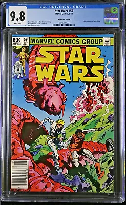 Buy 🔥 Star Wars #59 1982 CGC 9.8 NEWSSTAND White Pag 1st Appearance Of Orion Ferret • 182.29£