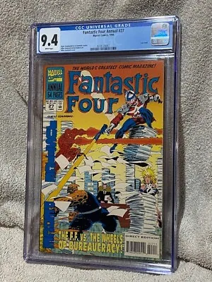 Buy Fantastic Four Annual #27 CGC Graded 9.4 Marvel Comics 1994 Variance Authority • 32.13£