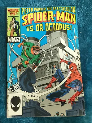 Buy Free P & P ;  Spectacular Spider-Man #124, Mar 1987: Doctor Octopus! • 4.99£