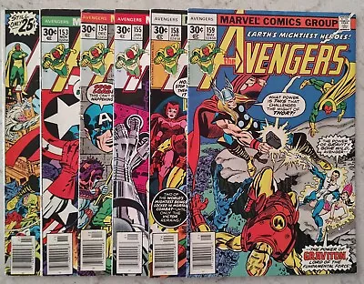Buy Avengers #149, 153, 154, 155, 158, 159 - 1st Arno, Tyrak, Graviton - Newsstand • 40.14£