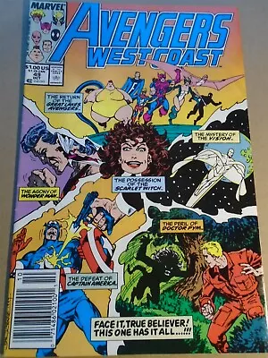 Buy WEST COAST AVENGERS #49 John Byrne Marvel Comics 1989 VF- Newsstand  • 2.99£