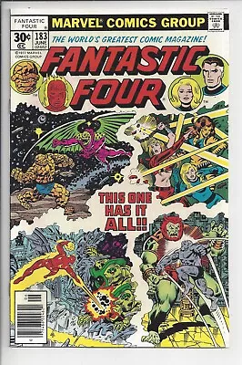Buy Fantastic Four #183 VF+ (8.5) 1977 - George Perez Cover • 11.86£