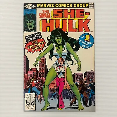 Buy The Savage She-Hulk #1 1979 VF OW Pages Origin & 1st App Jennifer Walters • 110£