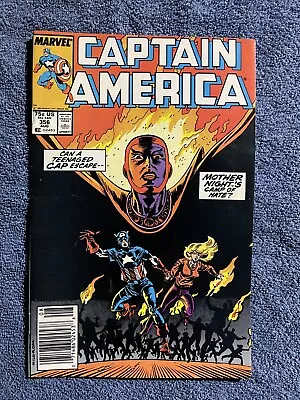 Buy CAPTAIN AMERICA #356 (Marvel, 1989) Gruenwald & Milgrom ~ Newsstand Variant • 3.98£