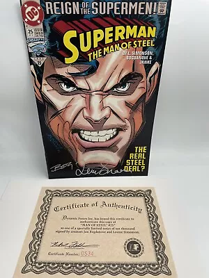 Buy DC Comics Superman: The Man Of Steel # 25 SEPT 1993 Signed Numbered W/COA VF/NM • 146.48£