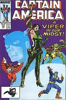 Buy Marvel Comics Captain America Vol 1 #342A 1988 7.0 FN/VF 🔑 • 10.42£