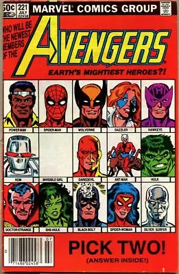 Buy Avengers #221-1982 Fn+ 6.5 She-Hulk Joins The Avengers • 11.19£