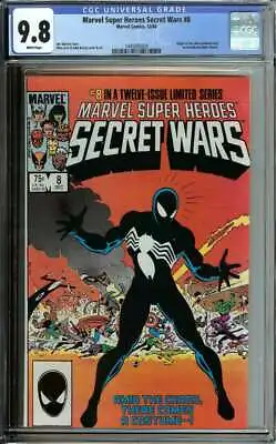 Buy Marvel Super Heroes Secret Wars #8 Cgc 9.8 White Pages // Symbiote Ori Id: 38428 • 571.56£
