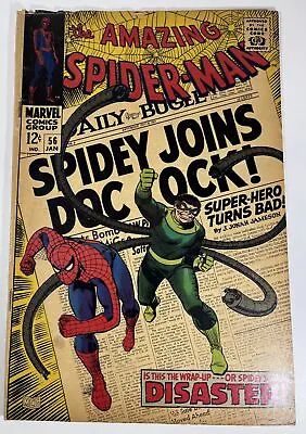 Buy Amazing Spider-Man #56 (1967) 1st App. Captain George Stacy In 4.0 Very Good • 47.04£