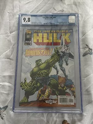 Buy The Incredible Hulk #449 CGC 9.8 WHITE PAGES- 1st. APP. Of The Thunderbolts🔥📈 • 241.28£