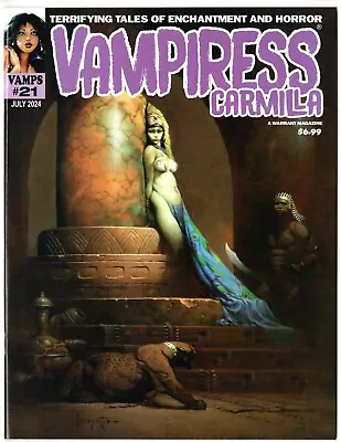 Buy VAMPIRESS CARMILLA 21  NM-M 9.6-9.8  2024 Warrant Classic Frank Frazetta Cover! • 6.52£