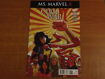 Buy Marvel Comics  MS. MARVEL #8  August 2016  Kamala Khan.   Civil War II • 4.99£