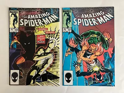 Buy Amazing Spider-Man #256 & #257 (1984) 1st Puma & Ned Leeds Hobgoblin HIGH GRADE • 23.71£