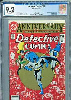 Buy Detective Comics #526 (DC 1983) CGC Certified 9.2 • 63.92£