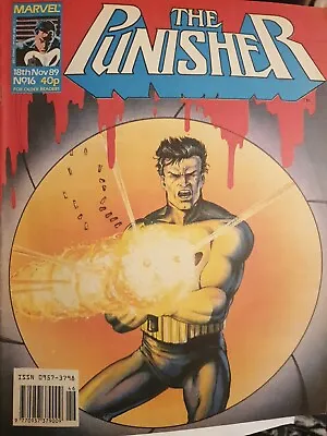 Buy The PUNISHER #16 18th Nov 89 Rare Marvel UK Weekly Comic Book Featuring The Nam • 0.99£