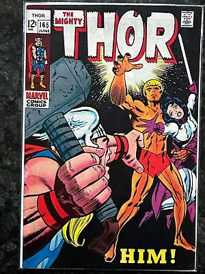 Buy Thor #165 1969 Key Marvel Comic Book 1st Full Appearance Of HIM (Adam Warlock) • 144.44£