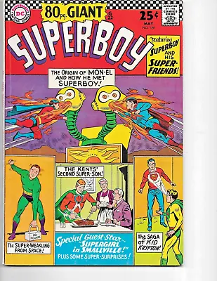 Buy SUPERBOY #129 (80 Page Giant G22) VF Origin Of Mon-El , + LOS, Supergirl 1966 DC • 31.62£