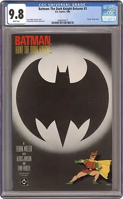 Buy Batman The Dark Knight Returns #3 Miller Variant 1st Printing CGC 9.8 1986 • 162.77£