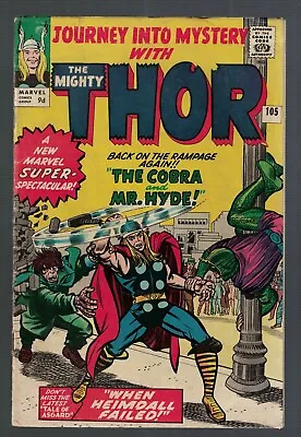 Buy Marvel Comics Journey Into Mystery Thor 105 Avengers 5.0 VGF 1964 Mr Hyde • 79.99£
