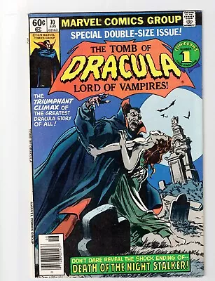 Buy Tomb Of Dracula #70 (1979) Final Issue - Blade Janus & Domini • 35.44£