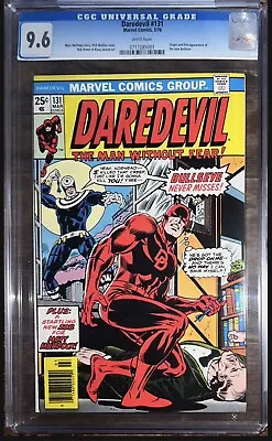 Buy Marvel Daredevil #131 CGC 9.6 White Pages 1976 - Origin And 1st App Bullseye • 1,027.79£