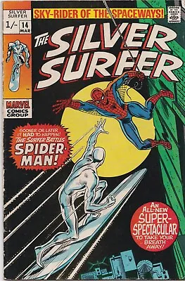 Buy Silver Surfer #14 Mar 1970 VGC 4.0 First Time Silver Surfer Meets Spider-Man • 69.99£