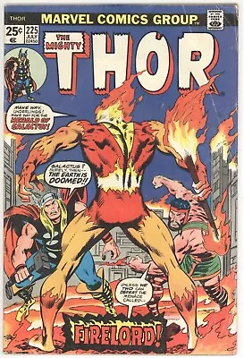 Buy THOR  225  GD/VG/3.0  -  Affordable 1st Appearance Firelord! • 22.92£