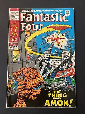 Buy Fantastic Four #111  (1971) Stan Lee John Buscema Hulk Cameo VG • 8.02£