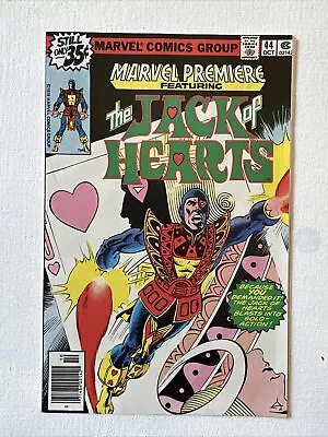 Buy Marvel Premiere #44 - 1978 Jack Of Hearts NEAR MINT 9.4 NM/ NM+ • 19.82£