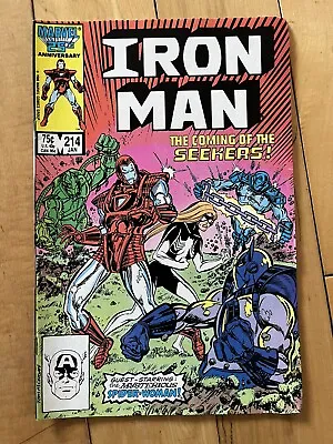 Buy Iron Man #214 1987, Marvel New Unread VFN • 4.95£