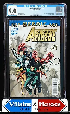 Buy Avengers Academy #1 ~ CGC 9.0 ~ 1st Finesse, And Others ~ Cracked Case ~ (2010) • 31.62£
