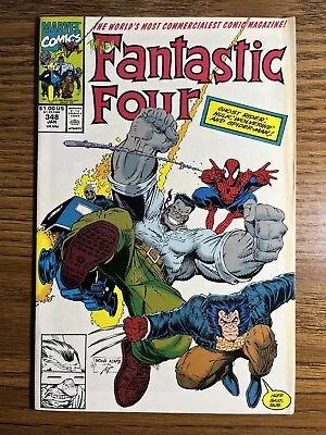Buy Fantastic Four 348 Direct 1st Cover App Of New Fantastic Four Marvel 1991 • 4.70£