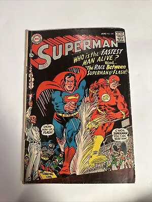 Buy DC COMICS Superman #199 - 1st Superman Flash Race 1967 • 59.75£