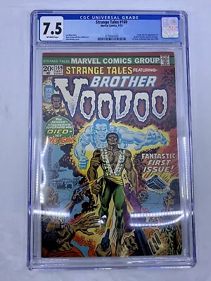 Buy Marvel Strange Tales #169 CGC 7.5 1973 1st App Brother Voodoo - Off White Pages • 559.66£