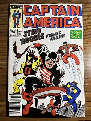 Buy Captain America 337 High Grade Newsstand 1st App Steve Rogers As The Captain • 19.82£