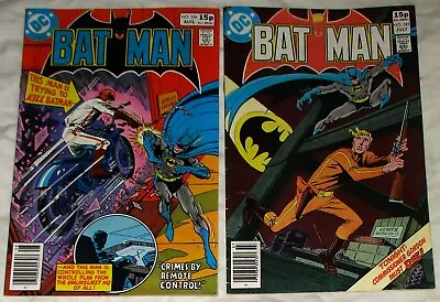 Buy BATMAN #325,326 (1980) 1st Mention Of  Arkham Asylum  Jim Aparo Covers DC Comics • 7.50£