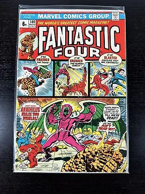 Buy Fantastic Four #140  MARVEL Comics 1973 British Price Variant • 22.39£