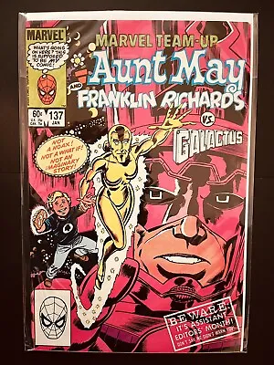 Buy MARVEL TEAM UP #137 Featuring AUNT MAY & FRANKLIN RICHARDS  -JAN 1983 • 6.42£
