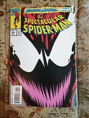 Buy Spectacular Spider-Man #203 MAXIMUM CARNAGE PART 13 Of 14 Marvel Comic • 6£