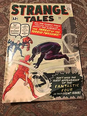 Buy 1962 Strange Tales The Threat Of The Torrid Twosome! Fantastic Four No.106 Rare • 80.43£