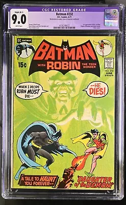 Buy 1970 Batman 232 CGC 9.0 R  1st Appearance Of Ra's Al Ghul. RARE • 515.44£