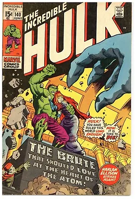 Buy Incredible Hulk  # 140    FINE    June 1971   1st Jarella (Hulk's Love).  Battle • 25.74£