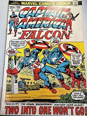 Buy Captain America #156 -MARVEL COMICS --1972 VF-NM Beautiful Book • 19.99£