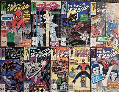 Buy Spectacular Spider-Man #150 - 156 158 159 Marvel Comic Book Lot Tombstone Lobo • 22.08£