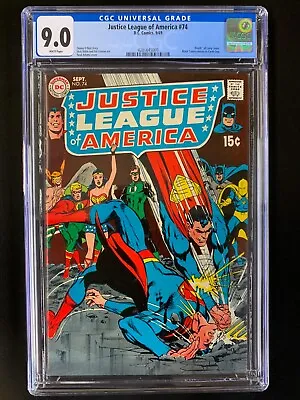 Buy JUSTICE LEAGUE OF AMERICA #74  WHITE PAGES - Superman Battle Cover By Neal Adams • 165.57£