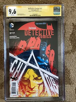 Buy Batman Detective Comics #37 2015 CGC 9.6 Signature Series Manapul Buccellato • 86.74£